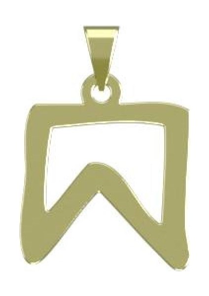14 Ayar Altın Geometrik Kolye Ucu 0.5 Gr, KC16111 Kodlu