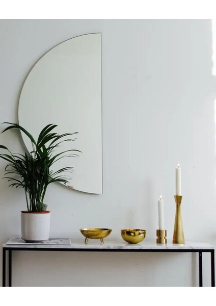 70X35 cm D Model Şeffaf Ayna, Kahverengi Çerçevesiz Tasarım fiyatları