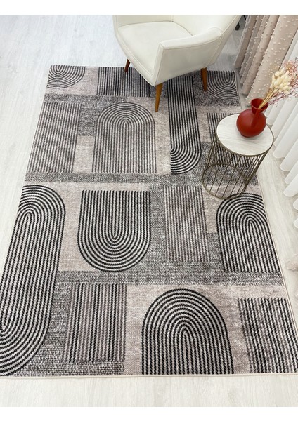 Kahverengi Jüt Görünümlü Modern Halı fırsatları