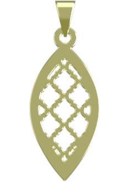 14 Ayar Altın Gözyaşı Damlası Kolye Ucu 0.5 Gr, KC11281 Kodlu