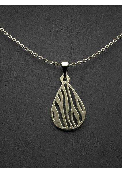 14 Ayar Altın Gözyaşı Damlası Kolye Ucu 0.5 Gr, KC11797 Kodlu