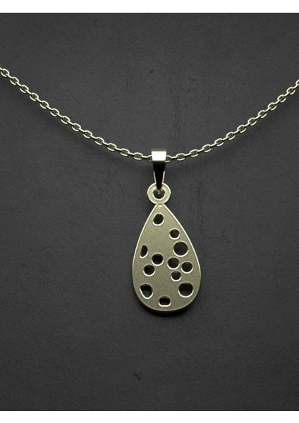 14 Ayar Altın Gözyaşı Damlası Kolye Ucu 0.5 Gr, KC12064 Kodlu