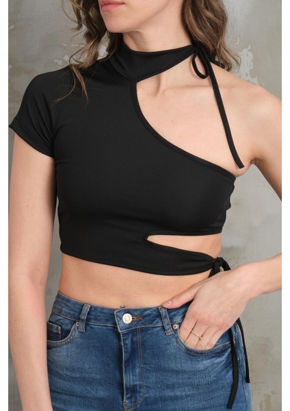Kadın Boyundan Bağlamalı Crop modelleri