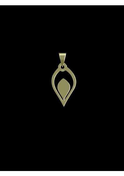 14 Ayar Altın Gözyaşı Damlası Kolye Ucu 0.5 Gr, KC12700 Kodlu