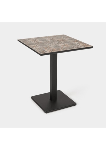 Iç ve Dış Mekan Uyumlu Alüminyum Katlanır Masa (Seramik Çerçeveli)