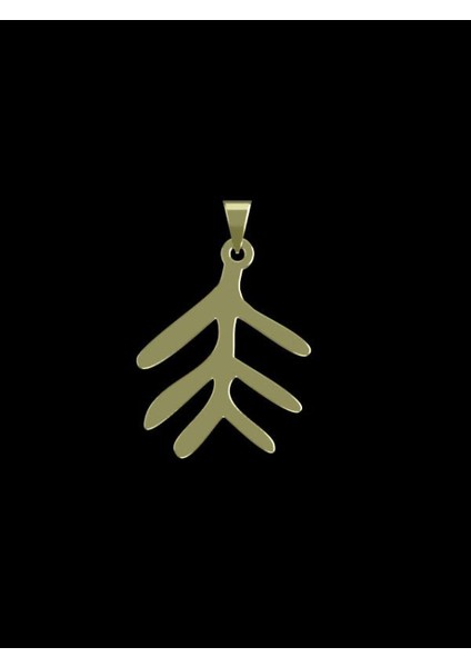 14 Ayar Altın Geometrik Kolye Ucu 0.5 Gr, KC16202 Kodlu