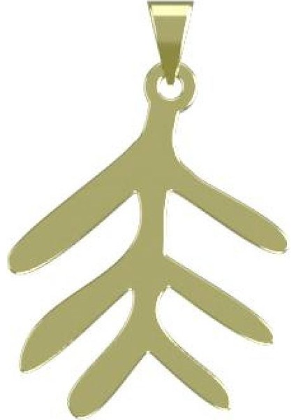 14 Ayar Altın Geometrik Kolye Ucu 0.5 Gr, KC16202 Kodlu