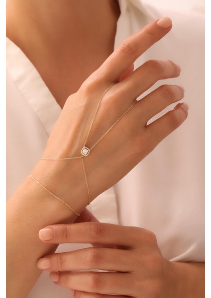 14 Ayar Baget Taşlı Altın Şahmeran