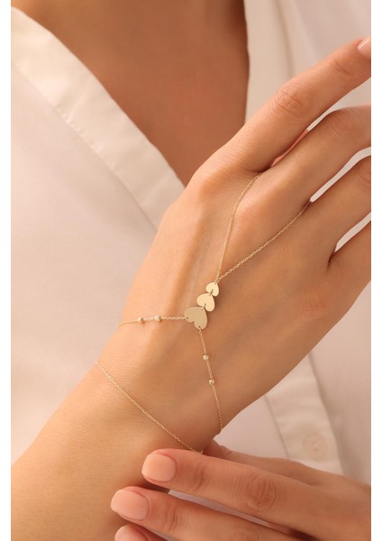 14 Ayar Dorikalı Kalp Altın Şahmeran