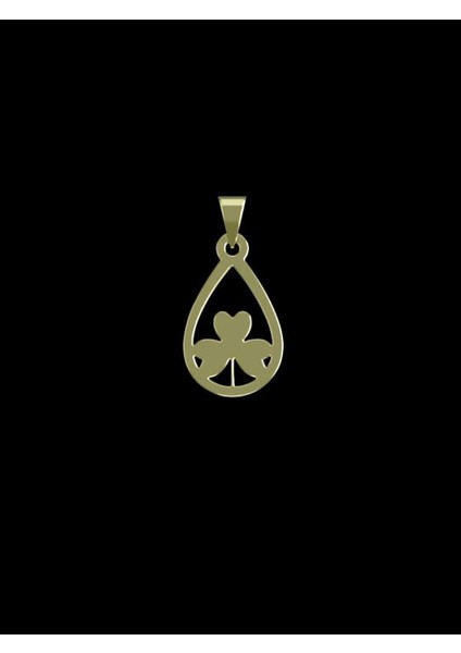 14 Ayar Altın Çiçek Kolye Ucu 0.5 Gr, KC10600 Kodlu