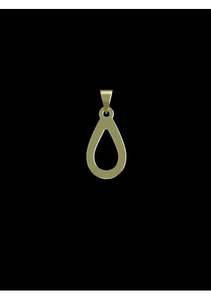 14 Ayar Altın Gözyaşı Damlası Kolye Ucu 0.5 Gr, KC11971 Kodlu