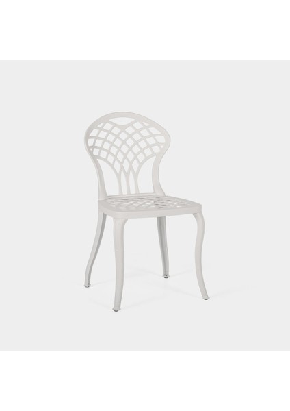 Alüminyum Dış Mekan Sandalye SA141 Ral 9003 Beyaz