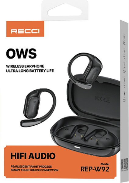 REP- W92 Ows Wireless Hi- Fi Ses Bluetooth Kulak Içi Kulaklık V5. 3 Siyah