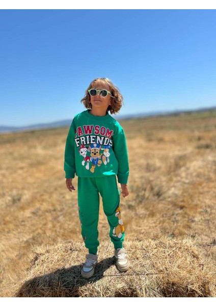 Baskılı Uzun Kollu Erkek Çocuk Alt Üst Takım modelleri