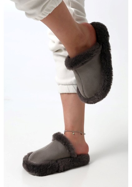 Kadın Sessiz Yumuşak Eva Taban Peluş Yünlü Pofuduk Ev Terlik Kışlık Terlik Peluş Terlik fırsatları