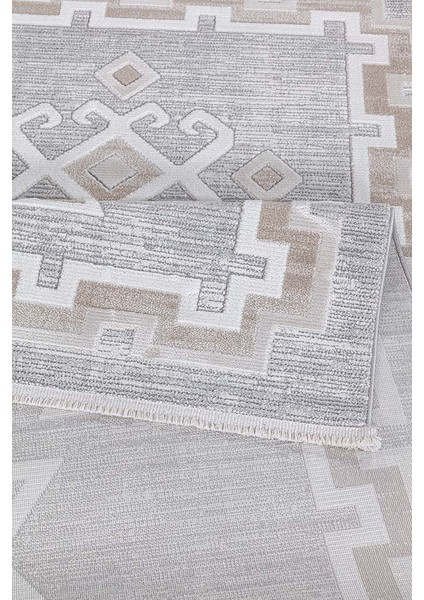 Dalida 3213A Yumuşak Dokulu Iskandinav Desenli Gri Krem Salon, Mutfak, Oturma, Çocuk Oda Halısı fiyatları