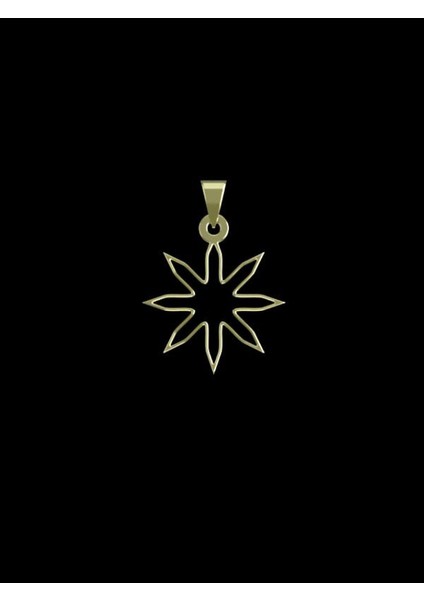 14 Ayar Altın Yıldız Kolye Ucu 0.5 Gr, KC15538 Kodlu
