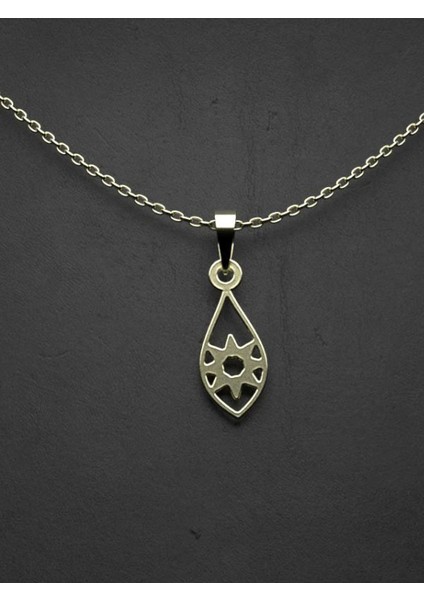 14 Ayar Altın Çiçek Kolye Ucu 0.5 Gr, KC10826 Kodlu