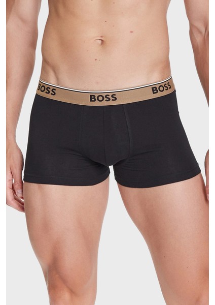 Logo Baskılı Streç Pamuklu 3 Pack Boxer Erkek Boxer 50531684 985 indirimleri