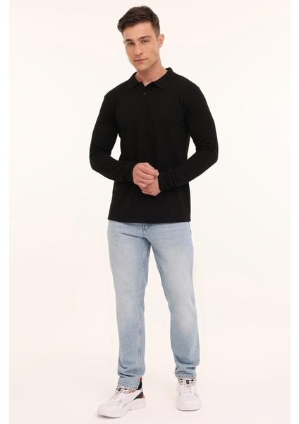 SN329 Uzun Kol Polo 5pr Erkek Sweatshırt modelleri