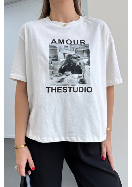 Amour %100 Pamuk Tshirt