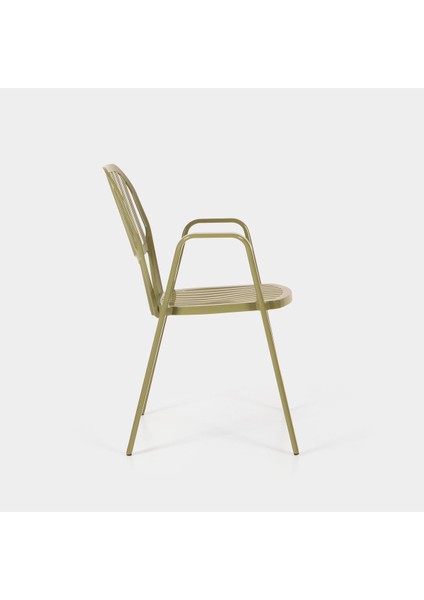 Alüminyum Dış Mekan Sandalye SA260 Ral 6003 Bahçe Yeşili modelleri