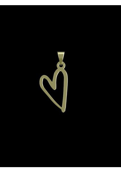 14 Ayar Altın Kalp Kolye Ucu 0.5 Gr, KC17485 Kodlu