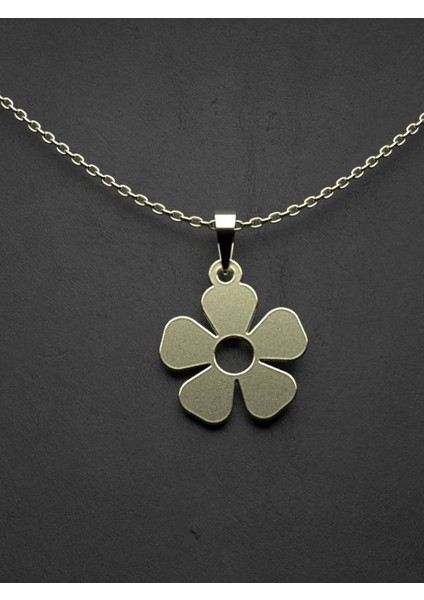 14 Ayar Altın Çiçek Kolye Ucu 0.5 Gr, KC12499 Kodlu