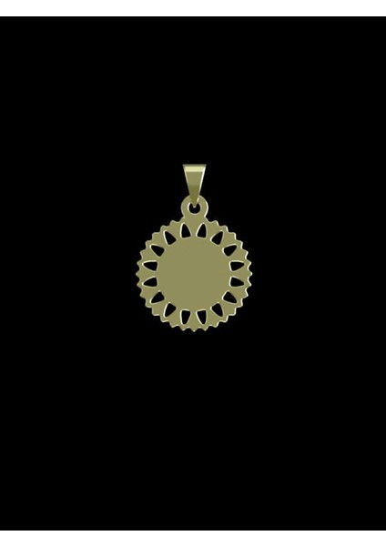 14 Ayar Altın Çiçek Kolye Ucu 0.5 Gr, KC12782 Kodlu