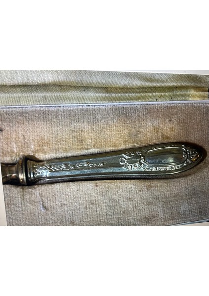 1960 Lar Fransız Altın ve Gümüş Kaplama Servis Spatulası - Spatula Boyu 25,5 cm modelleri