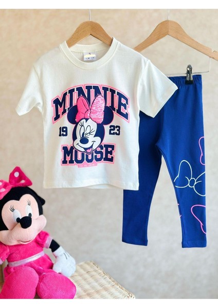 Kız Çocuk Baskılı Pul Detaylı Pamuklu Altüst Takım