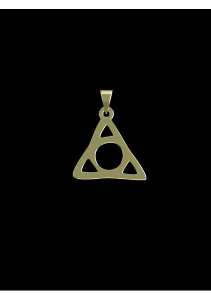 14 Ayar Altın Geometrik Kolye Ucu 0.5 Gr, KC16104 Kodlu