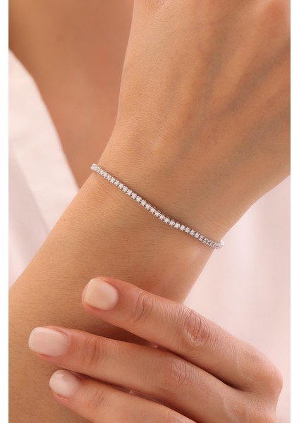 14 Ayar Beyaz Su Yolu Bileklik