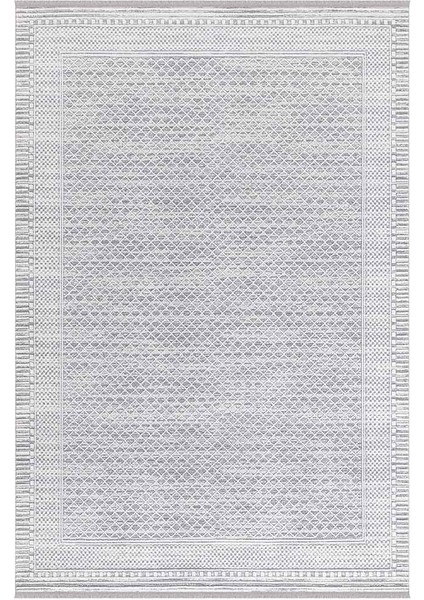 Dalida 3209A Yumuşak Dokulu Iskandinav Desenli Gri Krem Salon, Mutfak, Oturma, Çocuk Oda Halısı