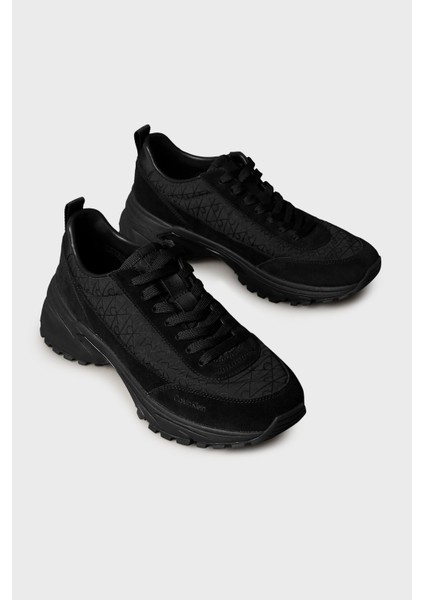 Jakarlı Logo Baskılı Kalın Taban Sneaker Ayakkabı YM0YM013780GJ Erkek Ayakkabı YM0YM01378 0gj modelleri