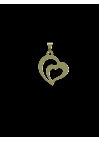 14 Ayar Altın Kalp Kolye Ucu 0.5 Gr, KC11656 Kodlu