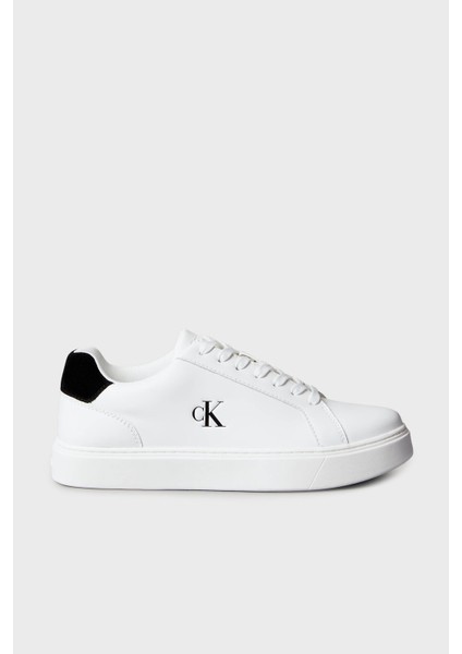 Deri Logolu Sneaker Ayakkabı YM0YM0143501W Erkek Ayakkabı YM0YM01435 01W