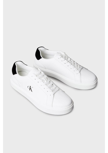 Deri Logolu Sneaker Ayakkabı YM0YM0143501W Erkek Ayakkabı YM0YM01435 01W fiyatları