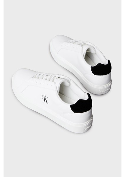 Deri Logolu Sneaker Ayakkabı YM0YM0143501W Erkek Ayakkabı YM0YM01435 01W fırsatları