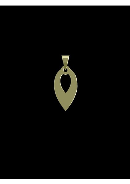 14 Ayar Altın Gözyaşı Damlası Kolye Ucu 0.5 Gr, KC11939 Kodlu