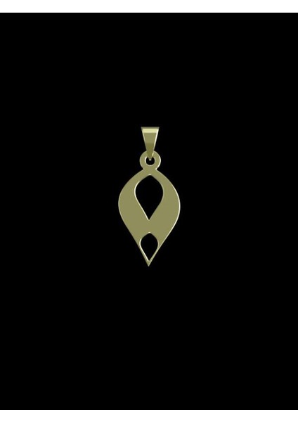 14 Ayar Altın Gözyaşı Damlası Kolye Ucu 0.5 Gr, KC11965 Kodlu