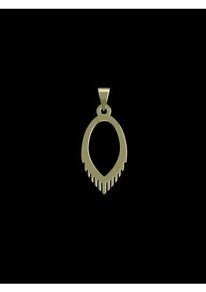 14 Ayar Altın Gözyaşı Damlası Kolye Ucu 0.5 Gr, KC12083 Kodlu