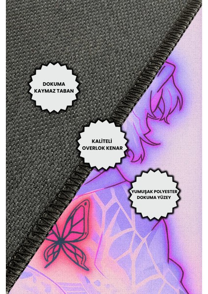 Iblis Avcıları Halısı Dijital Baskılı Pamuk Dokuma Kaymaz Tabanlı Yıkanabilir Antialerjik Pati Dostu Oyun Halısı indirimleri