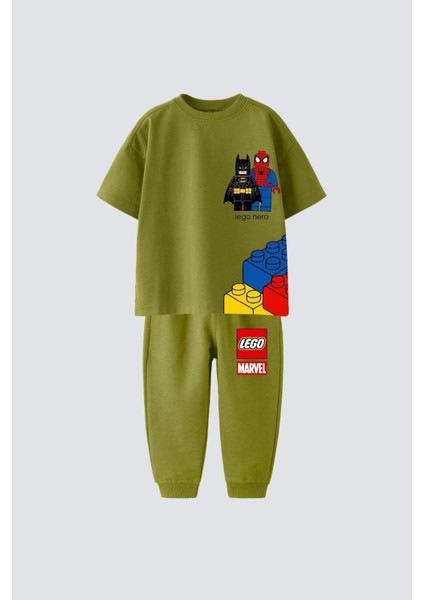 Erkek Çocuk Karakter Baskılı Pamuklu Altüst Takım