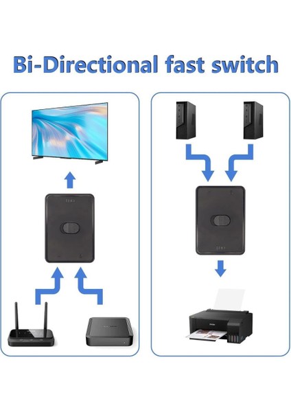 4559 2 Port USB 2.0 To Kvm Switch Çoklu Pc Kasa Çoklayıcı Hub Anahtar indirimleri