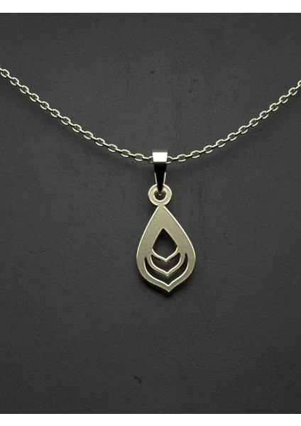14 Ayar Altın Gözyaşı Damlası Kolye Ucu 0.5 Gr, KC12342 Kodlu