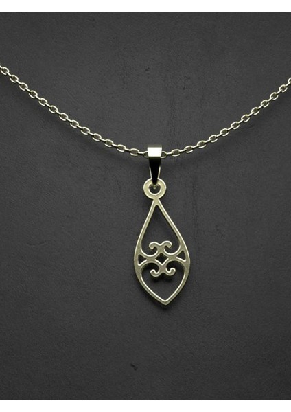 14 Ayar Altın Gözyaşı Damlası Kolye Ucu 0.5 Gr, KC10845 Kodlu