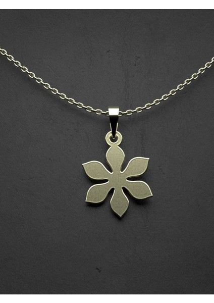 14 Ayar Altın Çiçek Kolye Ucu 0.5 Gr, KC12512 Kodlu