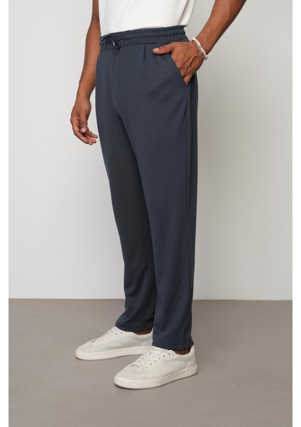 Antrasit Baggy Fit Erkek Pileli Pantolon E1028