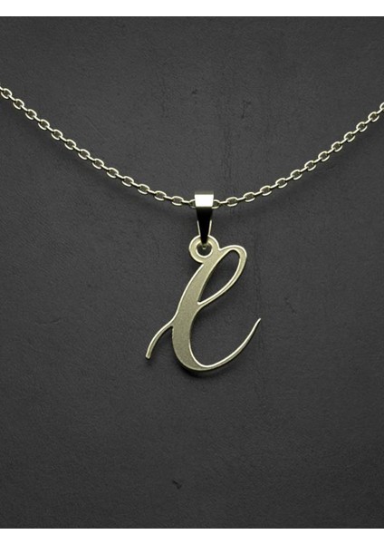 14 Ayar Altın E Harfi Kolye Ucu 0.5 Gr, KC10976 Kodlu